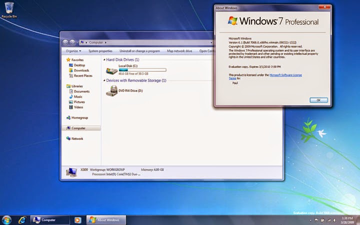 Download Windows 7 Professional 32-Bit & 64-Bit Single Link