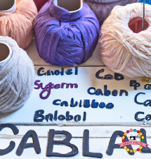 Image of crocheting process with labels