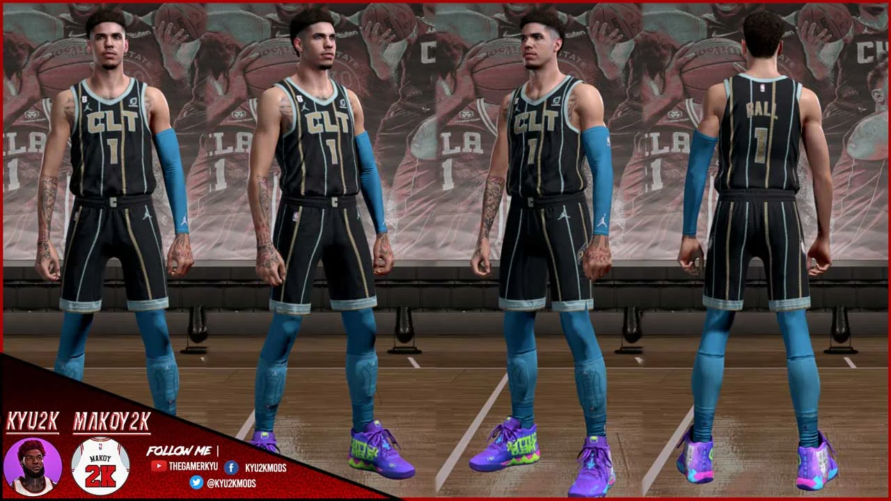 NBA 2K23 Charlotte Hornets City 2023 Edition Jersey