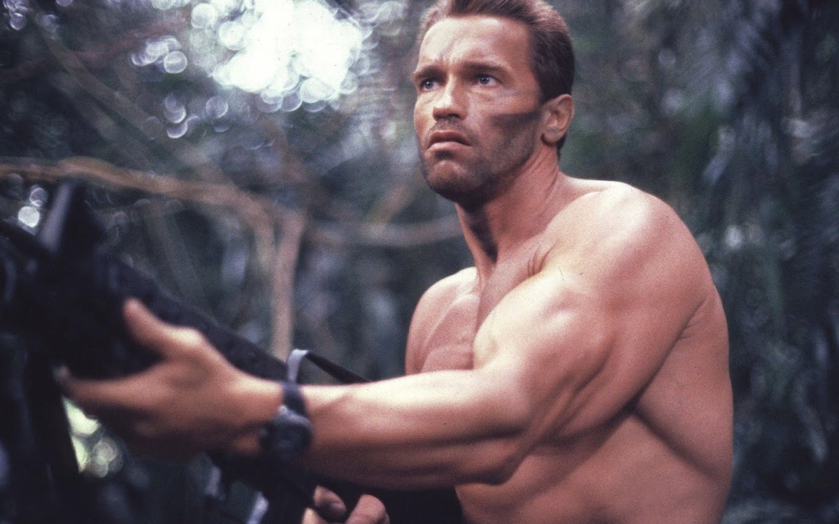 Arnold in Predator Movie Widescreen Wallpaper