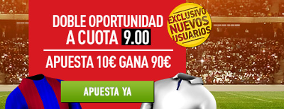 supercuota sportium clasico doble oportunidad Barcelona vs Real Madrid 3 diciembre 