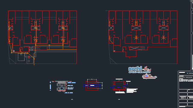 Module departments in AutoCAD  