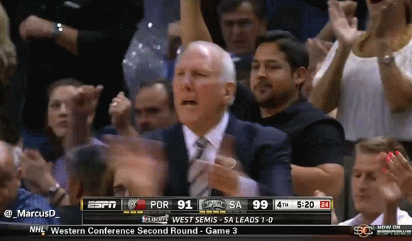 Image result for popovich thumbs up gif
