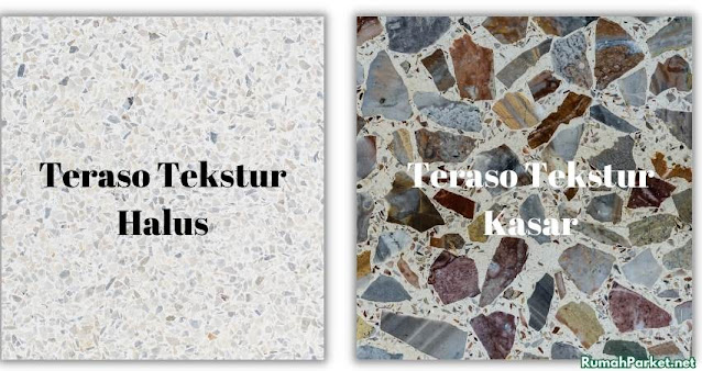 teraso tekstur halus & kasar