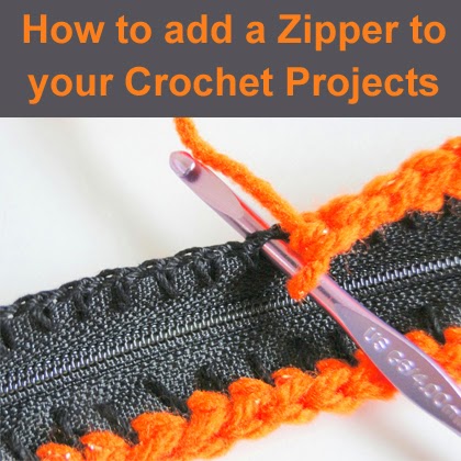 How to add a Zipper to your Crochet Projects