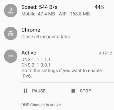 cara setting DNS 1.1.1.1 android