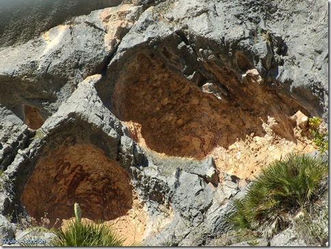 Pla de Petracos - paneles de la izquierda - Castell de Castells