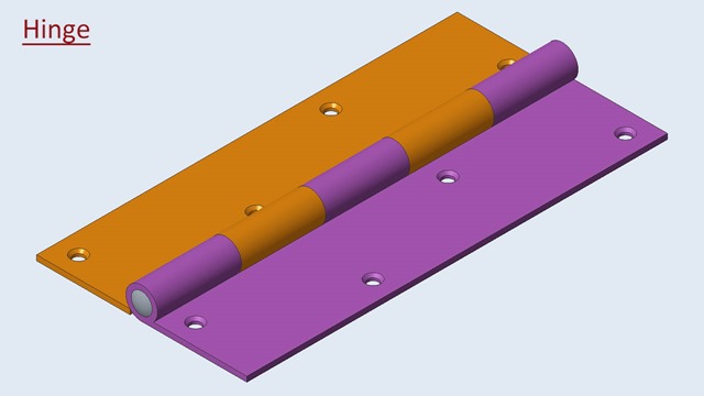 Hinge--Creo Parametric Tutorial