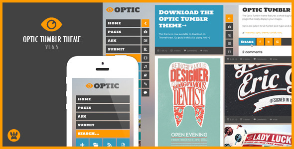 Optic Responsive Tumblr Theme - Blog Tumblr