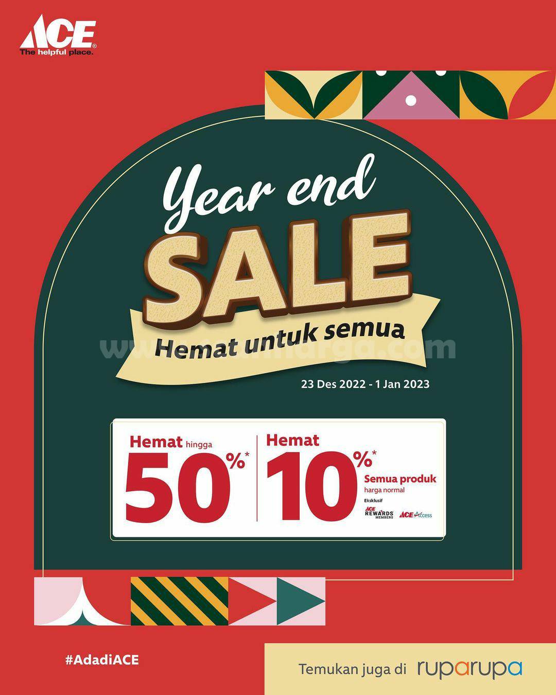 Promo ACE YEAR END SALE – DISKON HEMAT 50%