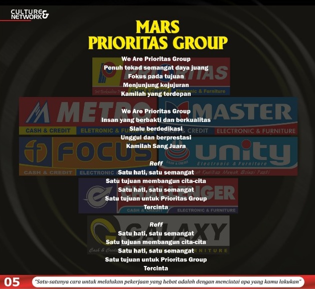 Lagu Mars Prioritas Group Terbaru