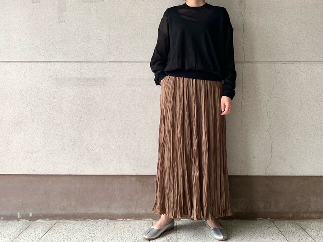 ATON【エイトン】CATCH WASHER CUPRA CIRCULAR SKIRT◆エイティエイト/新居浜・愛媛