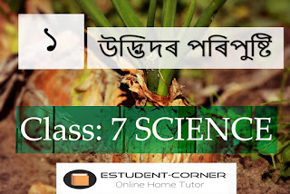 উদ্ভিদৰ পৰিপুষ্টি | Science | Lesson 1 | Class 7 | Questions | Answers | Assamese Medium