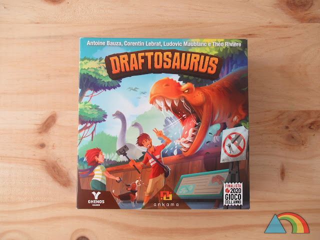 Caja del juego Draftosaurus de Zacatrus