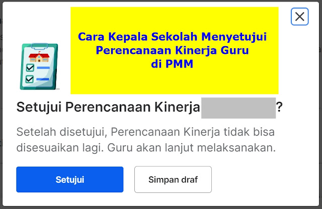 Cara Kepala Sekolah Menyetujui Perencanaan Kinerja Guru / SKP di PMM