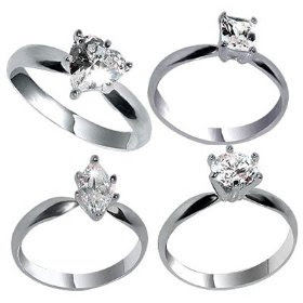 Cubic Zirconia rings