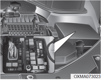 Engine compartment fuse replacement