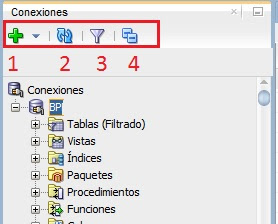 Navegador de conexiones, Oracle SQL Developer