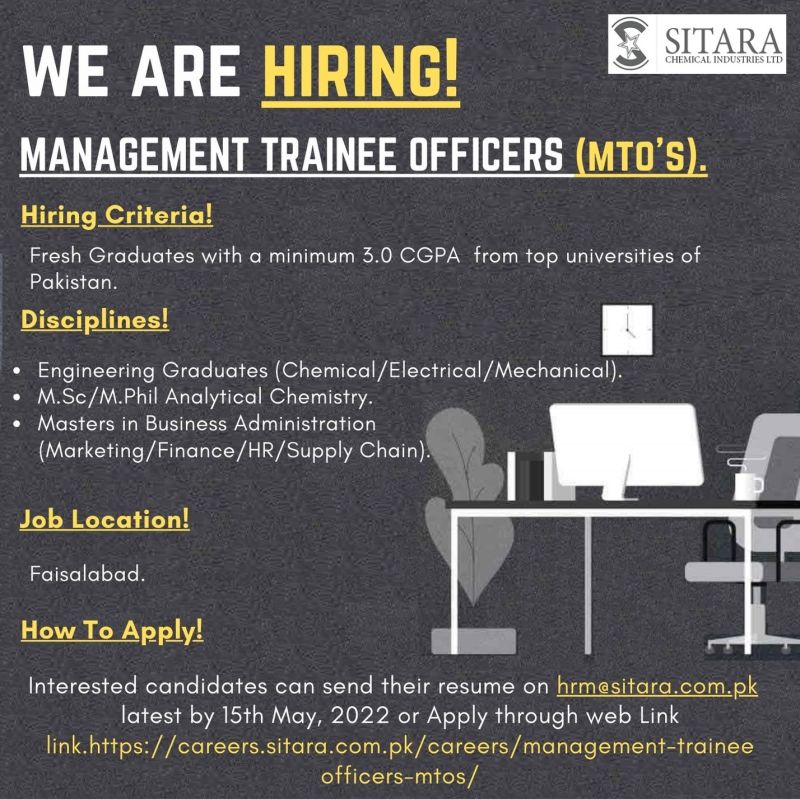 Sitara Chemical Industries Limited Jobs 2022