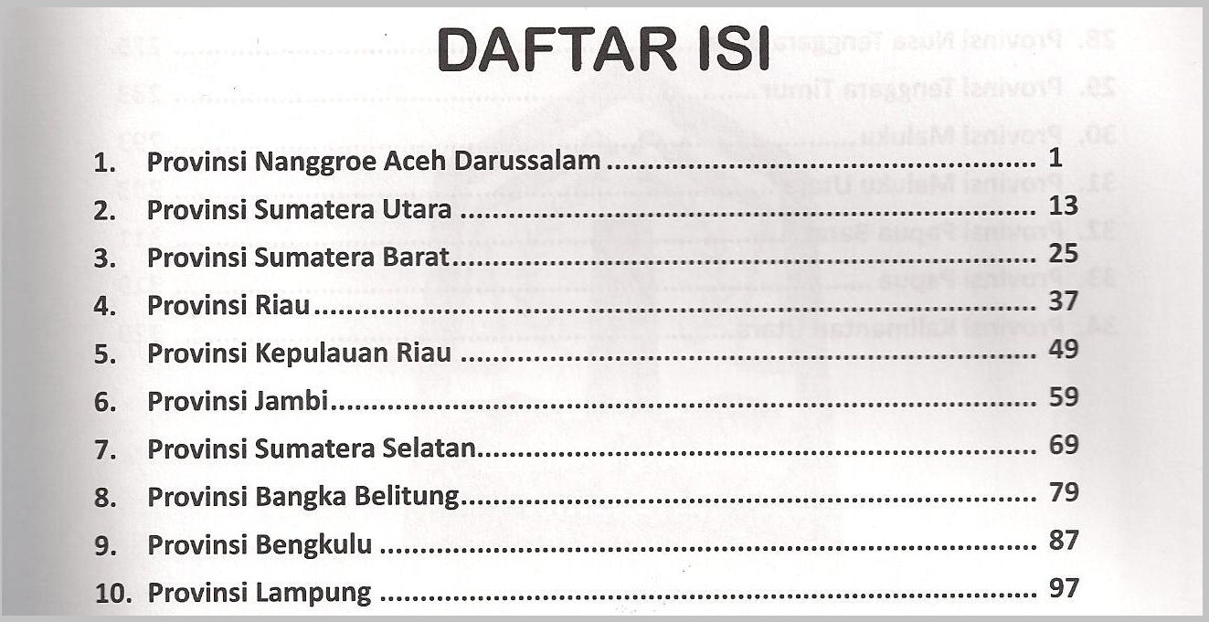 Contoh Daftar Isi Yang Rapi - Contoh SR