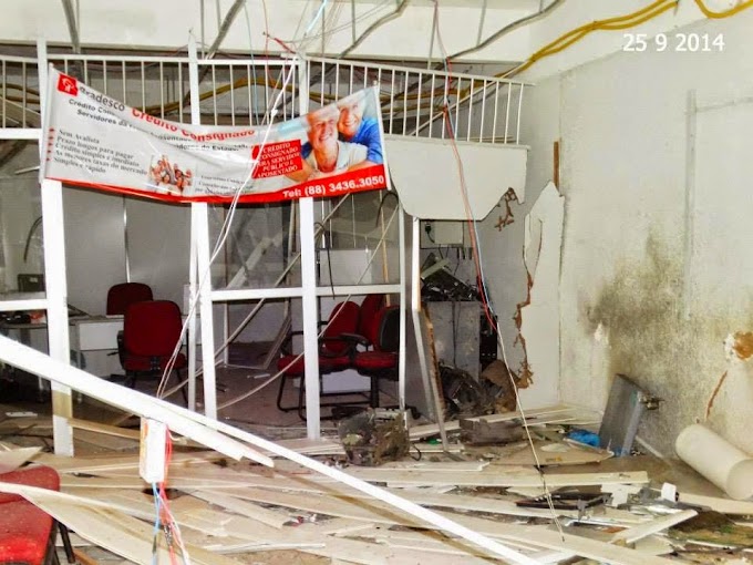 Grupo explode duas agências bancárias em Itatira