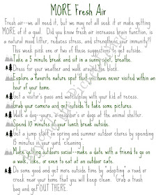 Free printable on getting outside more