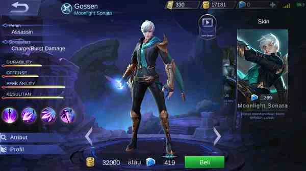 Tips Menggunakan Hero Gossen Mobile Legend