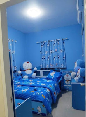 desain kamar tidur doraemon terbaru