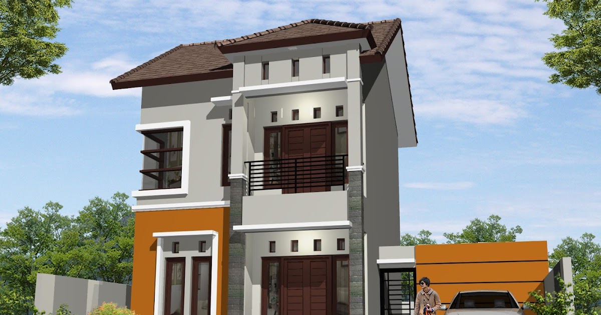 NEW DESAIN  RUMAH  MINIMALIS LEBAR  6  METER  1  LANTAI 