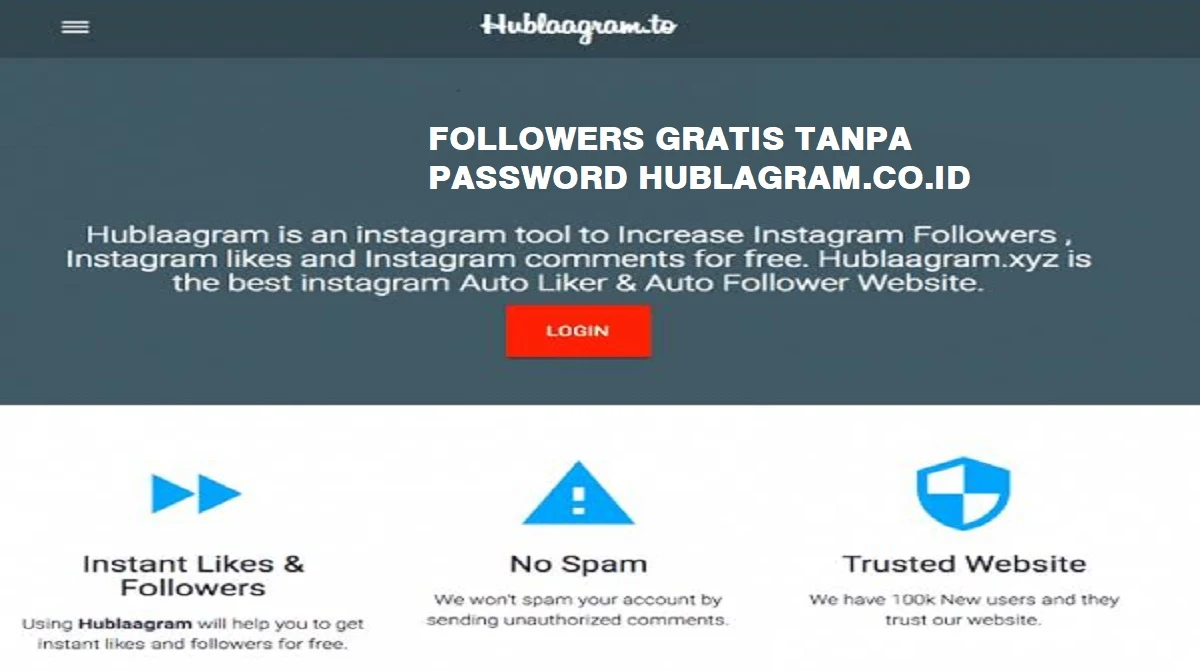 Followers Gratis Tanpa Password