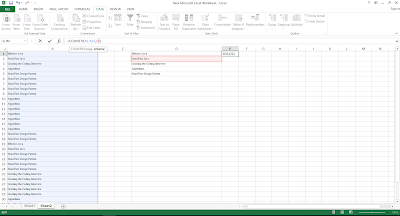 COUNTIF Function example in Excel