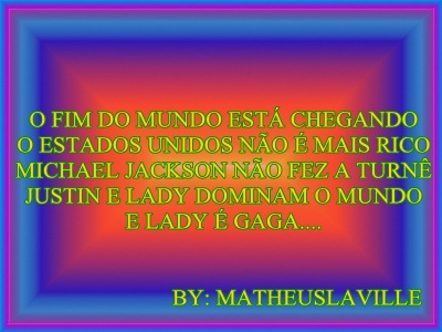 É O FIM...