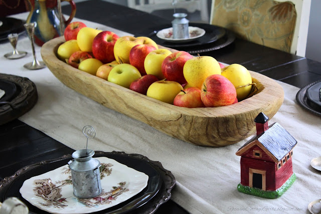 Fall Decor, Autumn Decorating, Table Decor, Cottage, Country, Natural Decor, 