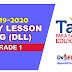 Grade 1 Daily Lesson Log (DLL) for SY 2019-2020 