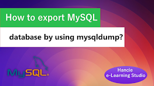 How to export MySQL database by using MySQL dump? - Responsive Blogger Template