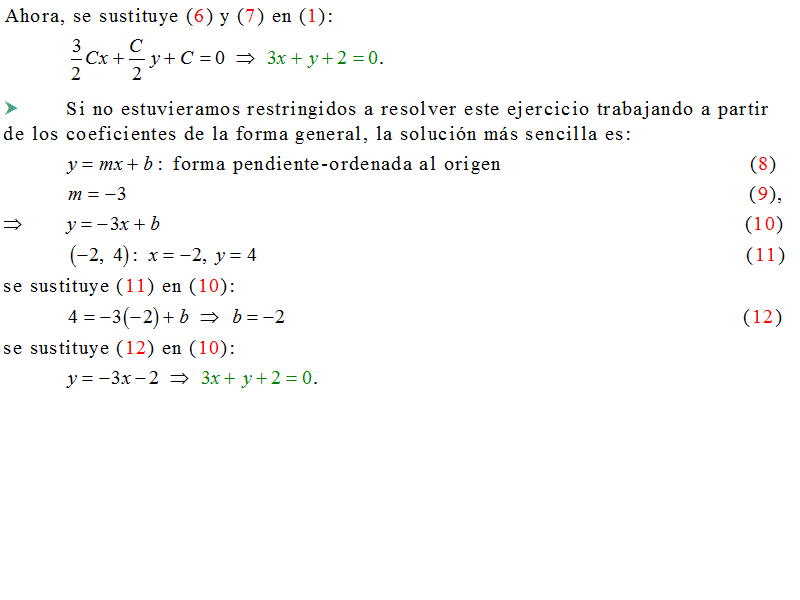 Geometrianalitica Lehmann 10 2 Hallar La Ecuacion De La Recta