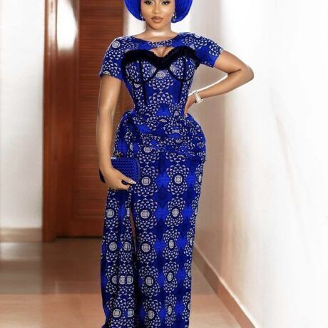 Latest Ankara Straight Long Gown Styles.