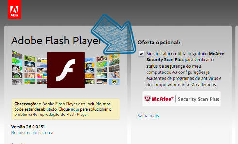 baixar adobe flash