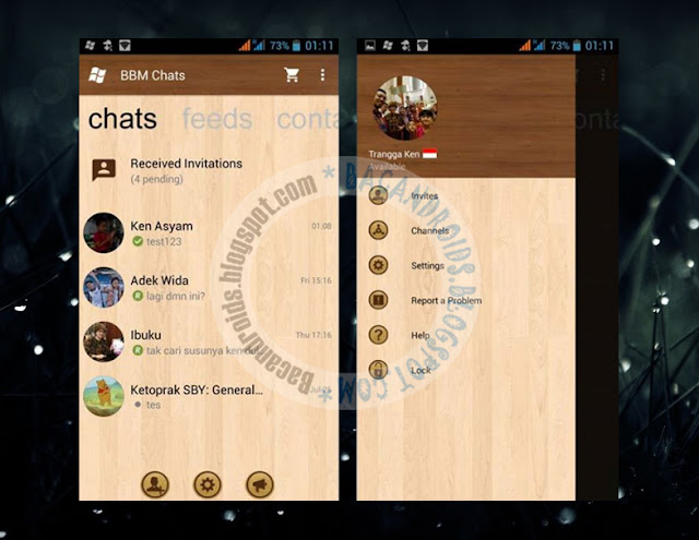 download BBM Mod Tema Windows Phone Wood Versi 