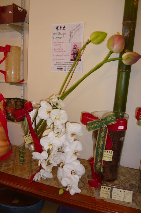 IKEBANA FLOR DE LOTUS E ORQUIDIA PREÇO SOBRE CONSULTA