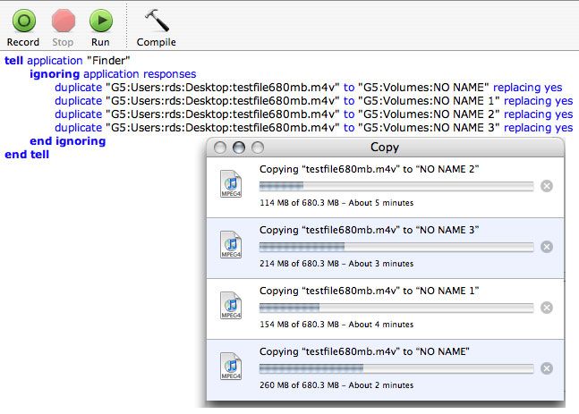 X4SD Copier AppleScript