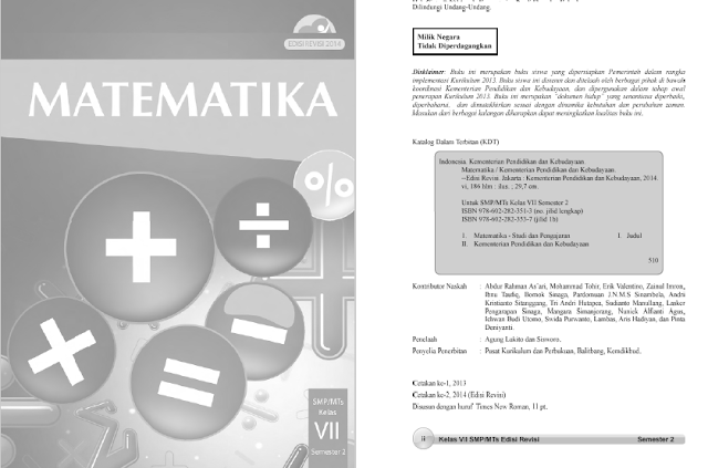 Download PDF Matematika Kelas VII SMP Semester 2