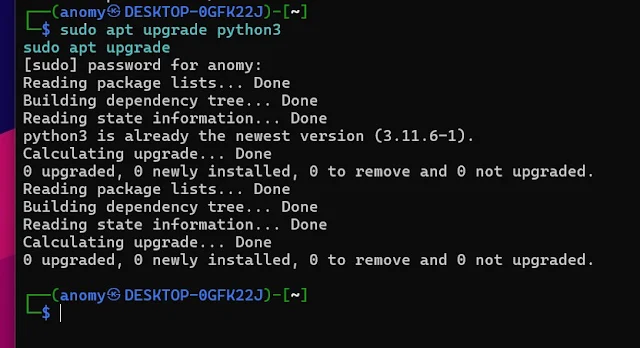 Upgrade Python in kali linux