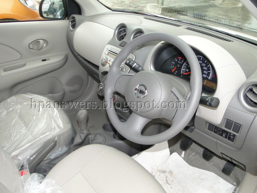 The above picture is the interior view of Nissan Micra Diesel XV variant 