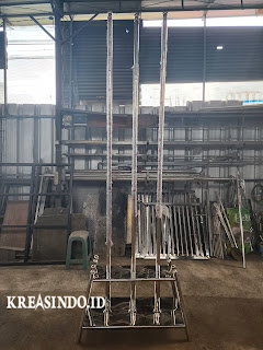 Tiang Bendera Pataka Stainless pesanan PT Mayora Indah TBK Tangerang Banten