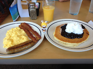 lapins crétins petit déjeuner IHOP Las Vegas