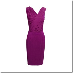 Harmony RUCHED DRESS MAGENTA