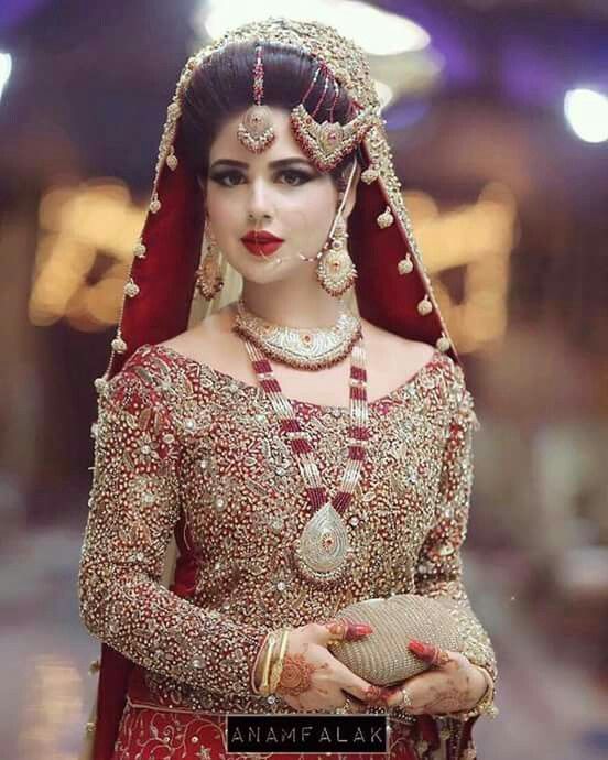 Wedding Dress Pakistani Red and Purple Pakistani wedding