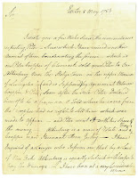 Letter; Blanchard to Bartlett; May 8, 1784; first page