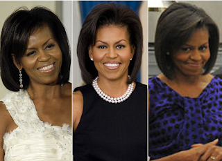 Michelle Obama Changing Hairstyles
